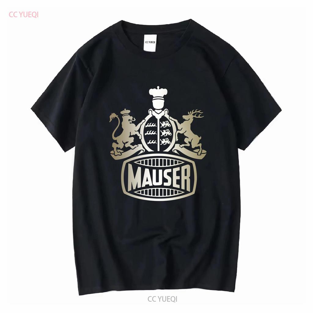 Mauser Feuerwaffen T-Shirt Deutsche Waffen k98 WW1 WW2 Logo Herren Waffe Deutschland lang- oder kurzärmlig Vintage Gewaschen homme
