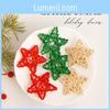 Natural Wicker Christmas Decor Star And Heart Ornaments For Festive Home Decor