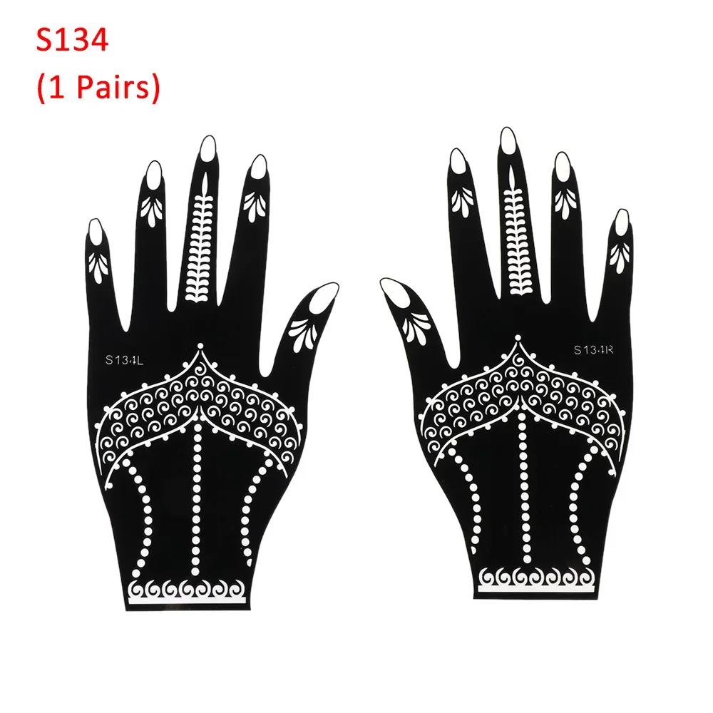 Nuovo Stencil Tatuaggio Henna Moda Tatuaggi Temporanei Mano Kit Pittura Body Art DIY Adesivo Modello Matrimonio Indiano Strumenti Kit Pittura