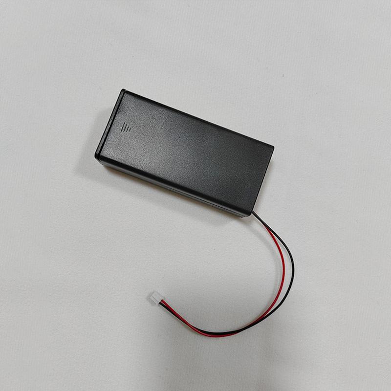 18650 Battery Holder Box 2 Slots Battery Storage Case With Switch & Cover & PH2.0 XH2.54 DC5.5X2.1 USB2.0Terminal Wire