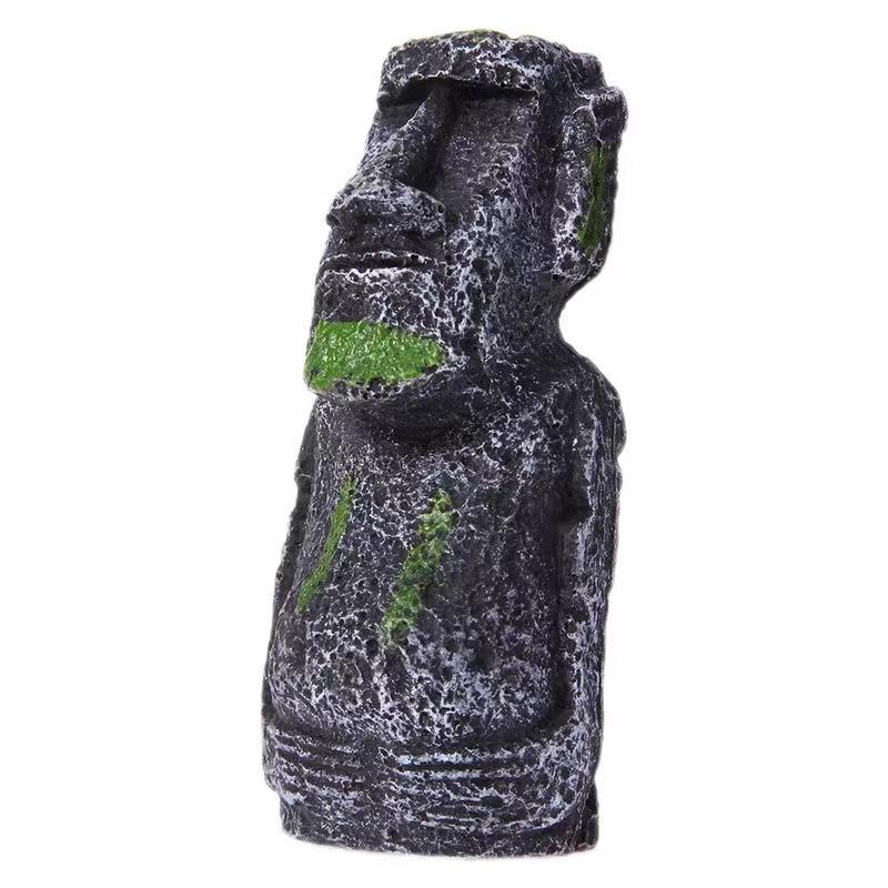 1Pcs Resin Aquarium Decoration Fish Tank Ancient Antique Roman Statue Ornament Acuario Rocks for Aquarium Fish Decor Reptile Box