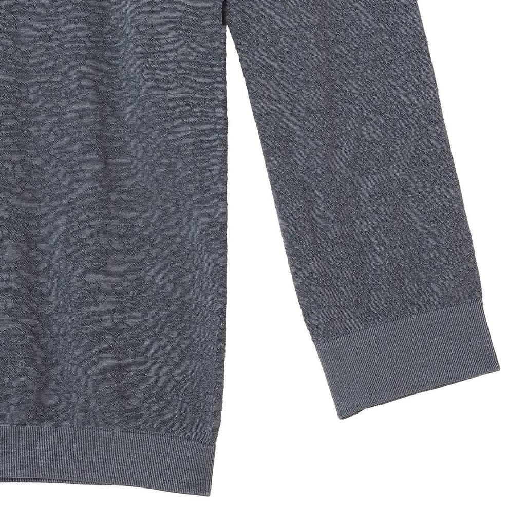 Atsugi Casual Wearable Line Rose Sleeve Warm Urban Gray Women's Tights, Pattern, 3/4 Innerwear, U-Neck, 48764NS,