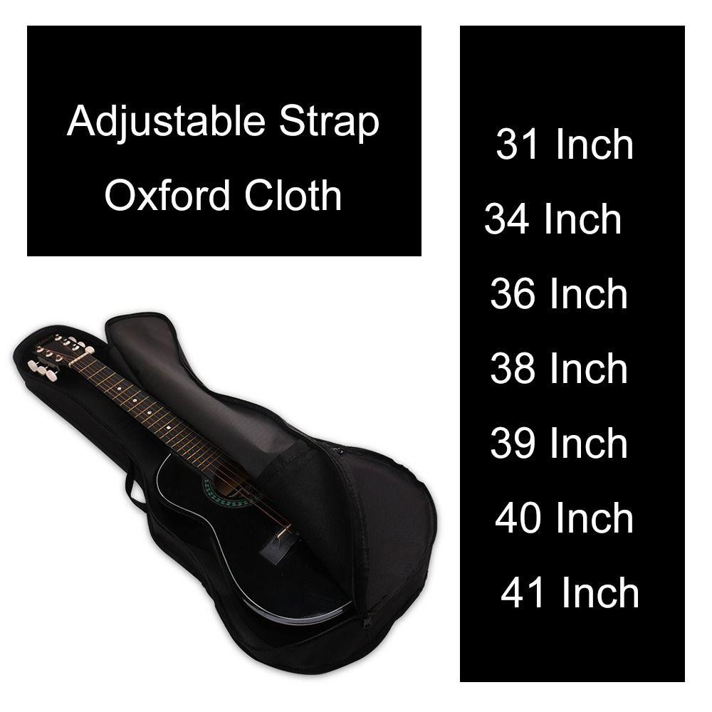 Oxford Cloth Guitar Backpack Adjustable Strap Single Shoulder Bag Guitar Bag  Instrument Bags