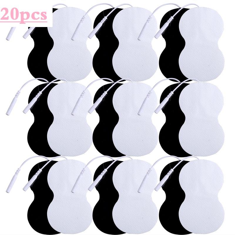 

20 шт. 5,5x9 см Массажные электродные подушечки - Терапевтические подушечки проводного типа для аппаратов TENS/EMS 20pcs