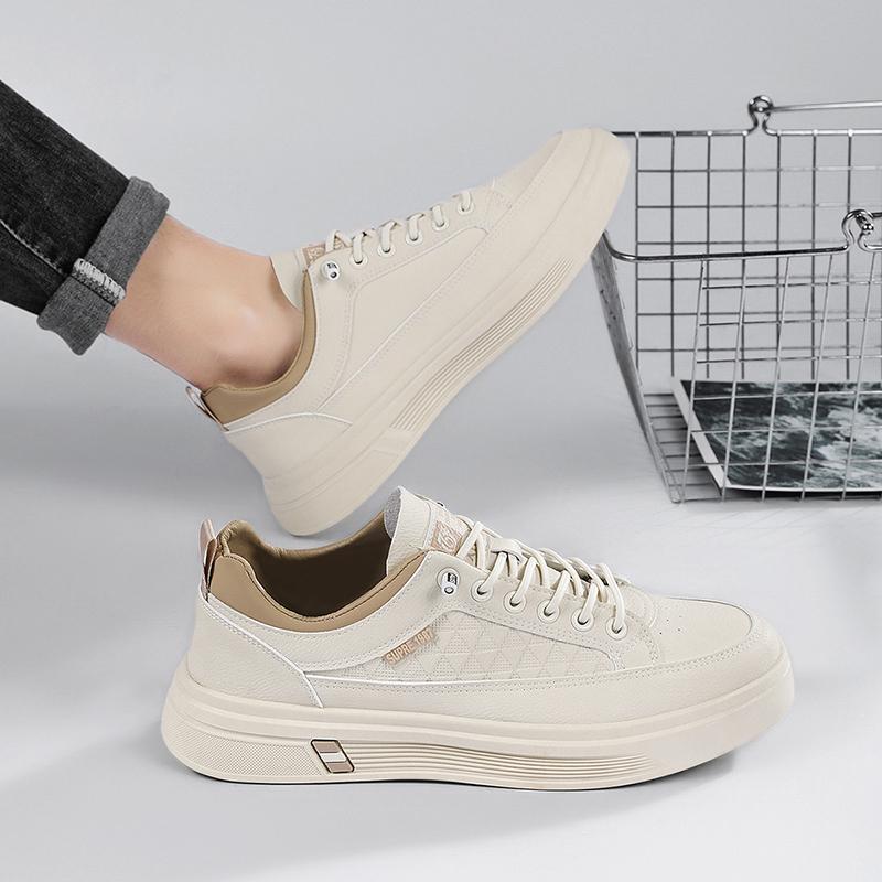 Fashion 2025 Fashion Men Casual Platform Sneakes LaceUp Whtie Student Sneakes Mens Vulcanized Shoes Tennis Sneakers