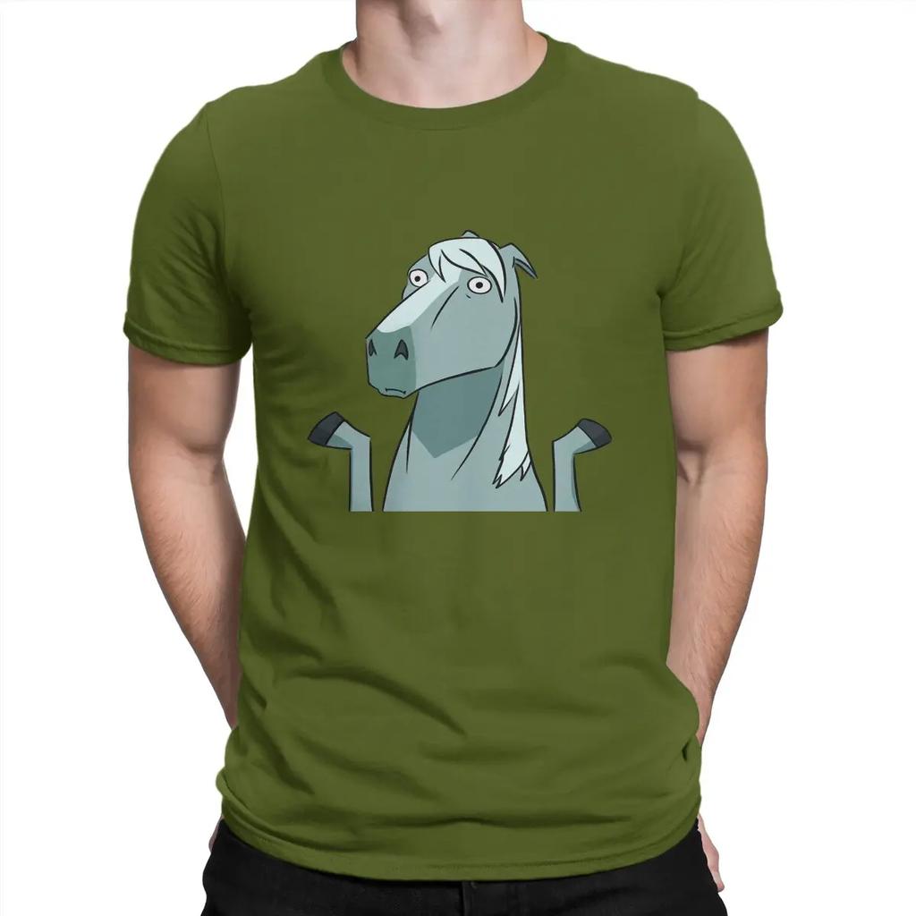 Centaurworld T-Shirts für Pferde Simplicitys Vintage Reines Baumwoll-T-Shirt Rundhals Kurzarm T-Shirts Sommerkleidung Unisex
