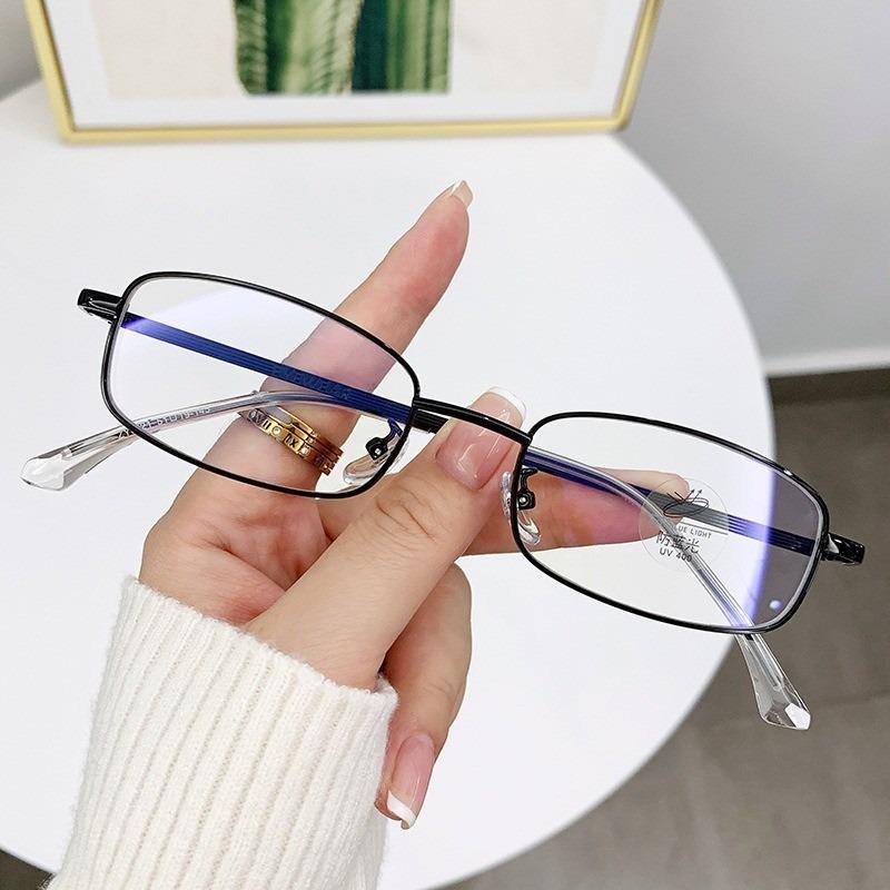 

Women S Retro Small Square Frame Glasses Girls Japanese Harajuku Glass Eyewear Decorative Computer Anti-Blue Eyeglasses