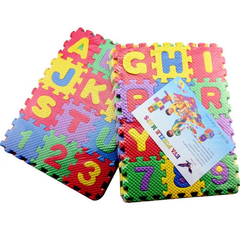 36pcs/set Foam Mat Mini Kids Alphabet Numeral Toy Colorful Crawling Mat Baby Educate Toys