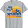 Lake America Unisex Shirt, Vintage Patriotic USA Lake Graphic Tee