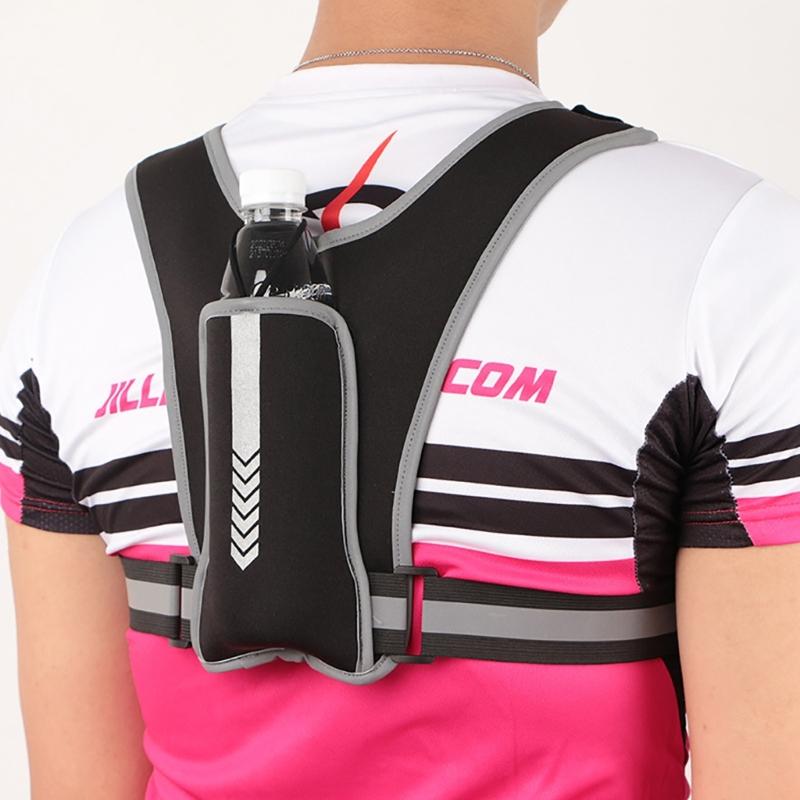 Adjustable Running Vest Phone Holder Breathable Lightweight Running Chest Pack