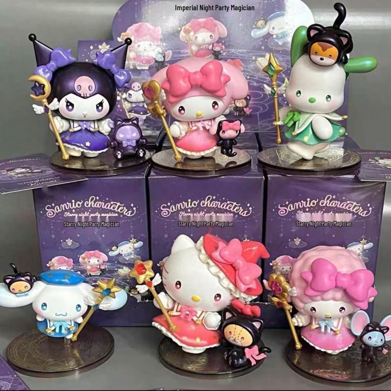 Sanrio Starry Night Party Magician Blind Box Figure - Trendy Toy Figurine Doll Ornament Birthday Gift
