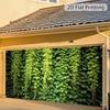 2D Summer Ivy Fence Backdrop, Green Leaf House Garden Decoration Background