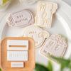 2/4cm Alphabet und Zahl Fondant Stempelform Keks Ausstecher Set DIY Kuchen Dekoration Backwerkzeuge Essbarer Buchstaben Prägestempel