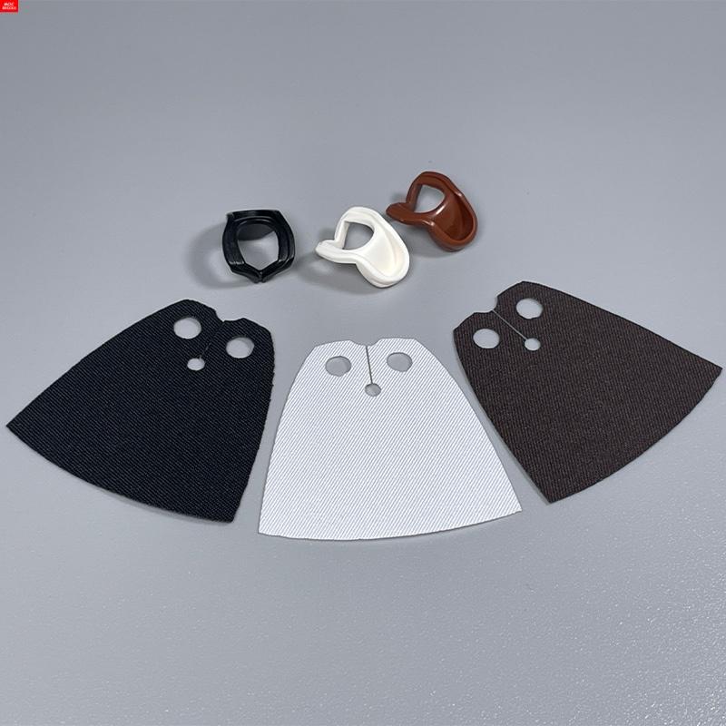 Peças MOC Cabeça Capuz Capacete Abaixado Figura 4cm Corpo Acessório de Roupa 30381 15428 blocos de construção brinquedos presentes para crianças