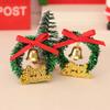2 Stück Puppenhaus Miniatur Weihnachts-Kranz Baumkränze Hängende Heimdeko-Accessoires Spielzeug Rollenspiel Spielzeug
