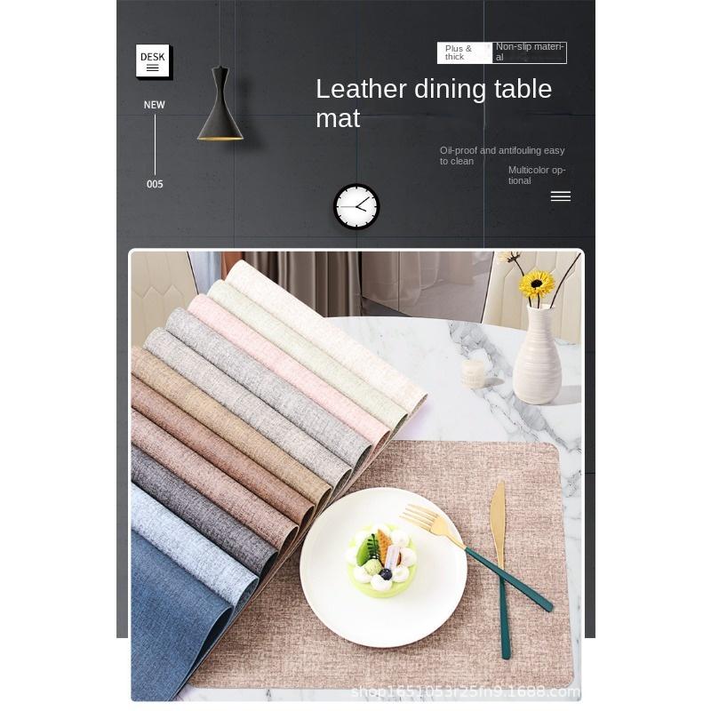 6PCS waschbare Tischsets rutschfeste wärmeisolierende PVC-Tischset für Esstisch Küchenzubehör