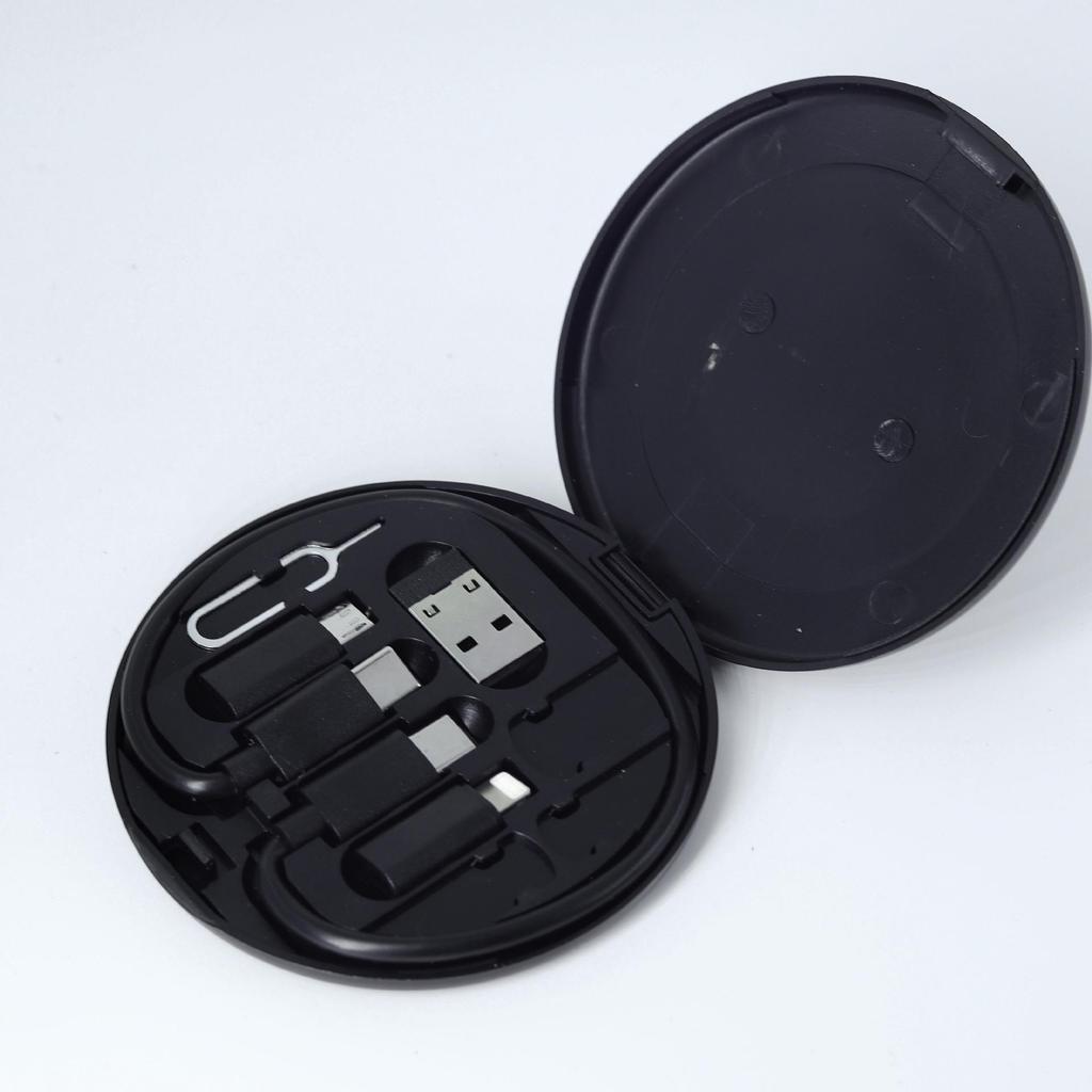 5-in-1 Type-C 60W Fast Charging Cable & Adapter Set - Compatible with Apple & Huawei. Portable and Multi-functional Storage.