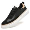 Italian Mens Shoes Genuine Leather Luxury Casual Shoes Comfy Breathable Tennis Sneakers High Quality Walking Non-Slip Shoes New
