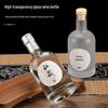 Transparent Frosted Empty Bottles for Vodka, Wine, Baijiu, and Homemade Fruit Liquor