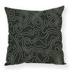 Ins Abstract Modern Simple Plush Pillowcase Line Decoration Pillow Car Office Waist Rest