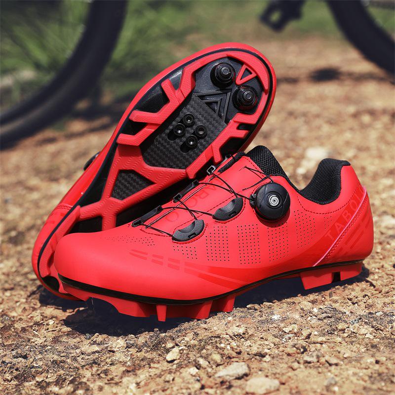 Unisex Road & Mountain Bike Cycling Shoes with Lock-Free Flat Bottom
