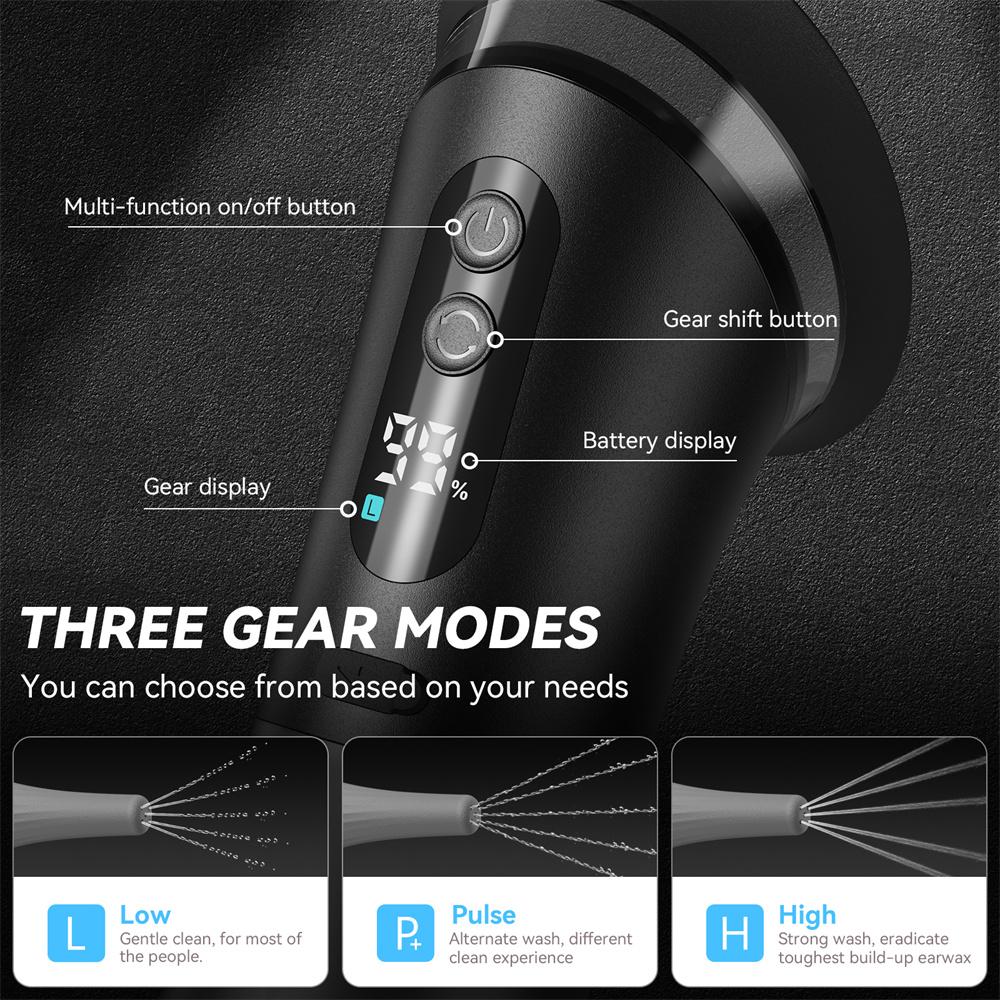 Dayanıklı Ve Güvenli Geliştirilmiş Kulak Kiri Temizleyici Tek Parça Atık Hazneli Güvenli Kulak Temizleyici Su Sıcaklığı Sensörlü Su Geçirmez Etkili Kulak Temizleyici