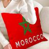 Morocco Map Flag Personalized Picture Text Home Decorative Pillows Household Gifts 45X45Cm