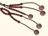 Soka Gakkai prayer beads genuine rosewood with eight leaves mark paulownia (mala beads) (in box) (2-inch shaku)