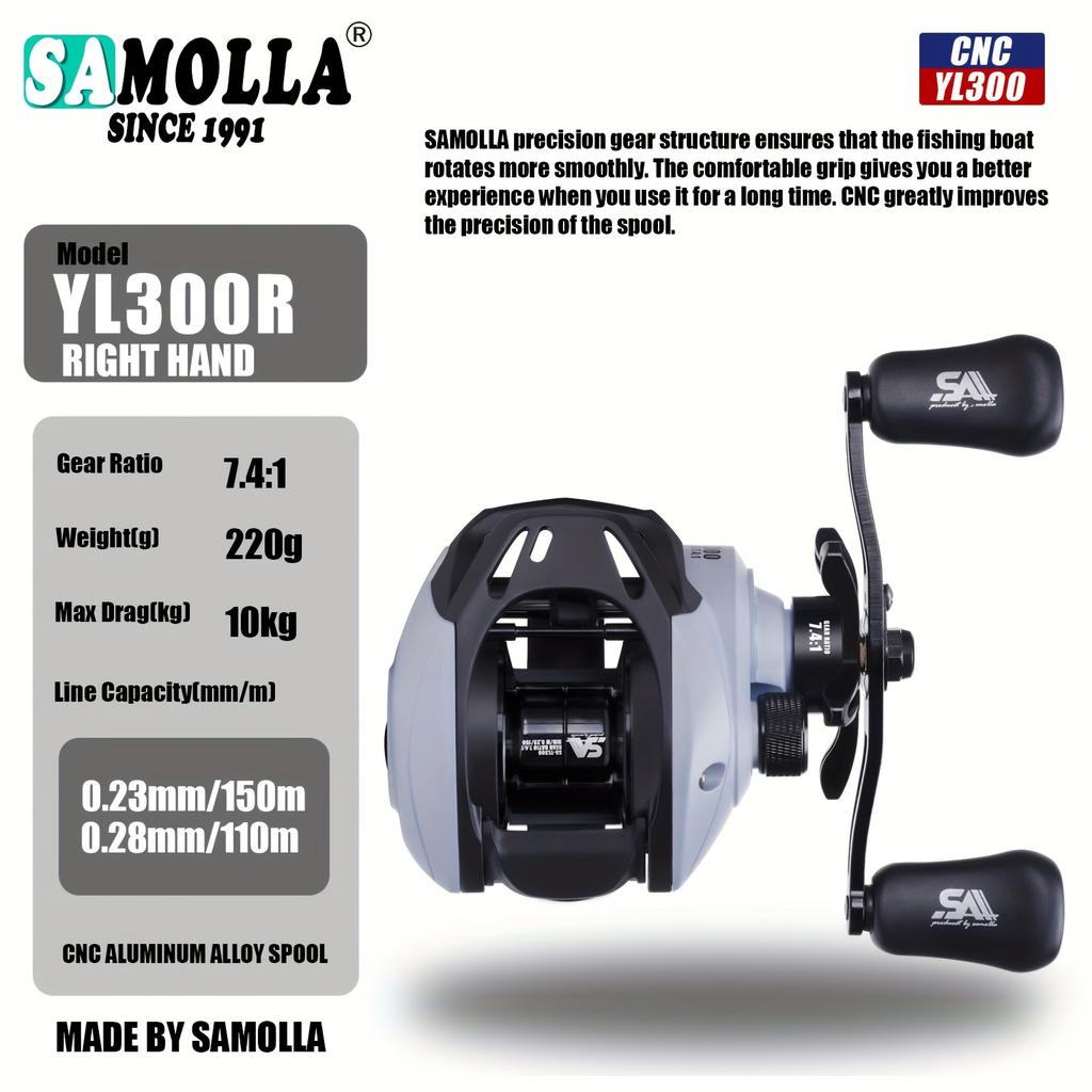 Long Distance Casting Reel High Speed Gear Ratio Corrosion Resistant Brass and Stainless Steel Bearings Smooth Performance for Saltwater Fishing