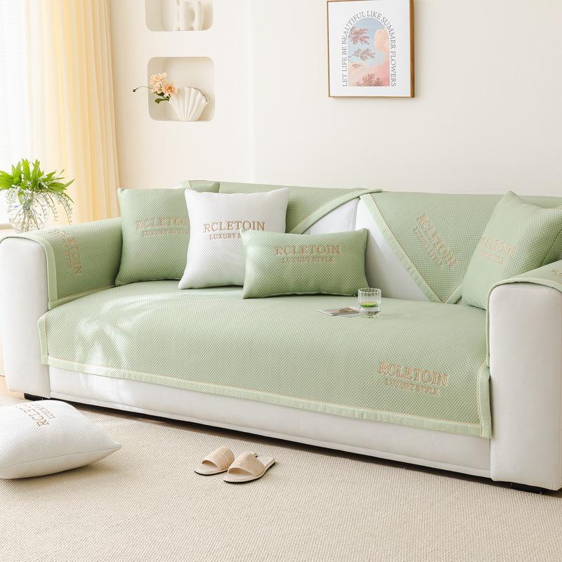 Summer Cool Sofa Cushion Non-Slip Mat Seat Cushion  New Sofa Cover Light Luxury High-End Sofa Cover