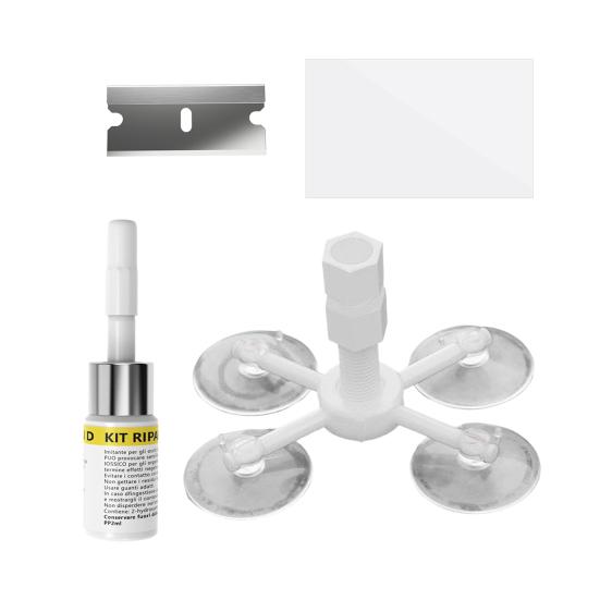 

Windshield Repair Kit for Chips And Cracks Easy to Use Scratch Repair Tool with Advanced Resin Fills Cracks Up to 12 Inches Prevents Spread Glass