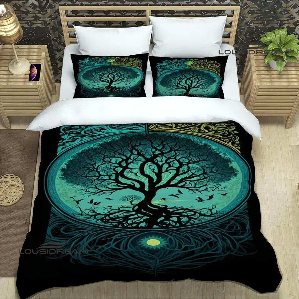 Tree of Life printed Bedding Sets exquisite bed supplies set duvet cover bed comforter set bedding set luxury birthday gift
