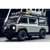 1/32 Land Range Rover Defender Van din aliaj de mașină de camping, model de jucărie din metal, vehicule de teren, model de mașină, lumină sonoră, cadouri pentru copii
