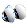 Blind Spot Car Mirror | Rimless Round Convex Car Mirror