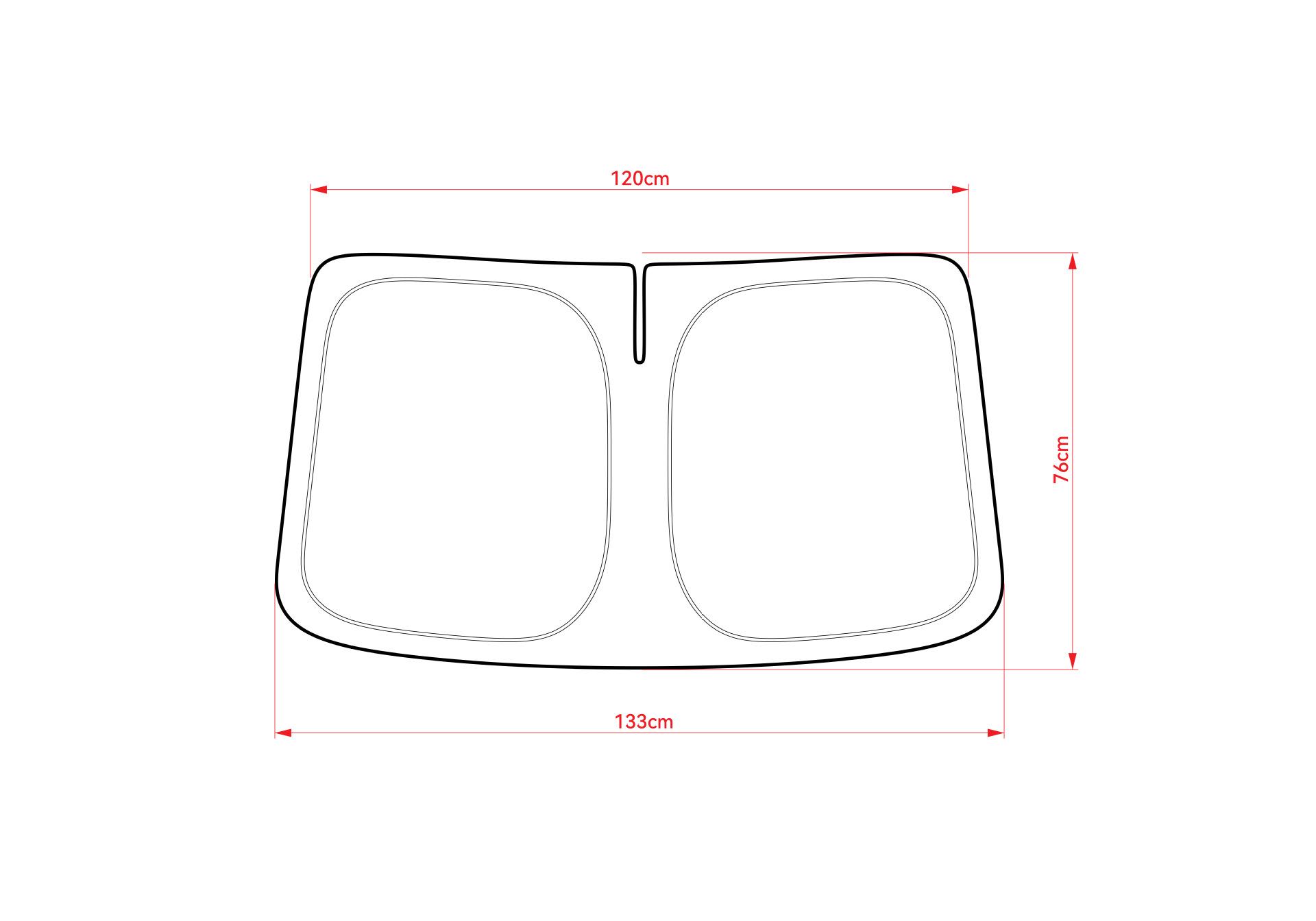 Thickened Titanium Silver Car Sunshade: Front Windshield Heat Insulation Curtain Single Layer