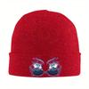 New Jujutsu Gojo Eyes Kaisen Knitted Caps Womens Unisexs Beanies Autumn Winter Hat Acrylic Comic Anime Hip Hop Melon Cap