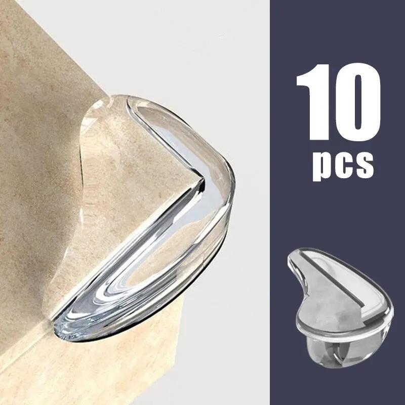 

10 шт. Прозрачные противоударные защитные уголки для мебели кофейного столика Мягкая угловая накладка Декор для гостиной