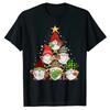 Christmas Gnome Shirt Funny Family Pajamas Gnome Tree Xmas Costume TShirts Gifts Cute Graphic Tee Tops Cotton Basics Outfits