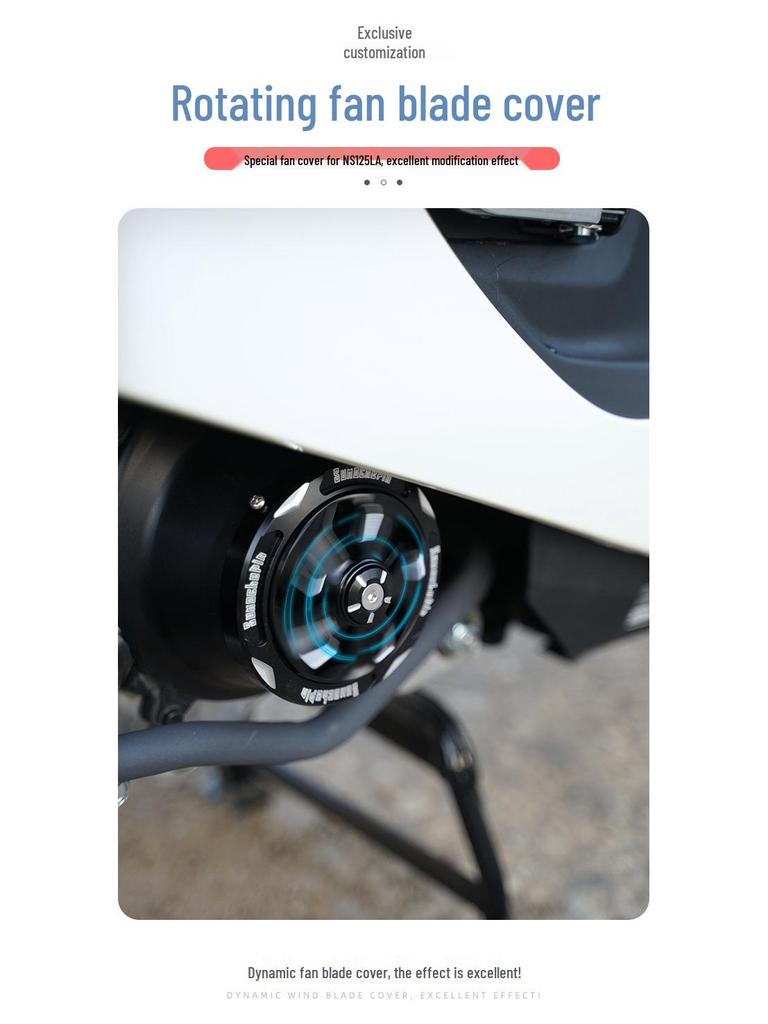 Honda NS125LA Motorcycle Radiator Fan Cover Blade Wheel