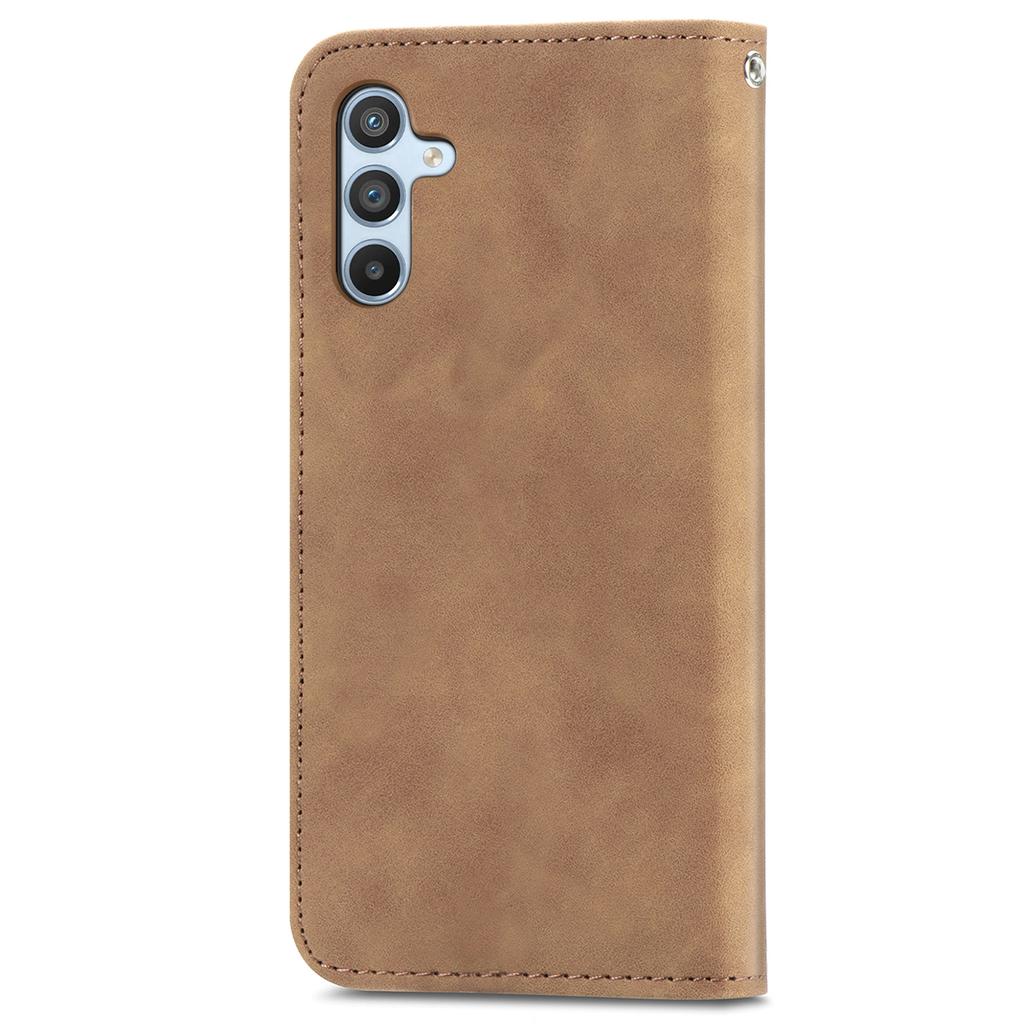 For Samsung Galaxy A55 5G Case Card Slots Skin-touch Leather Flip Phone Cover