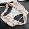 Lady Summer Sexy Lace Lovely Pure Desire Wind Print Triangle Briefs