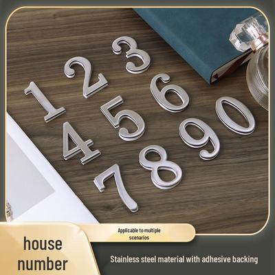 Selbstklebendes Edelstahl Türschild für Außen - Wasserdicht & Rostfrei