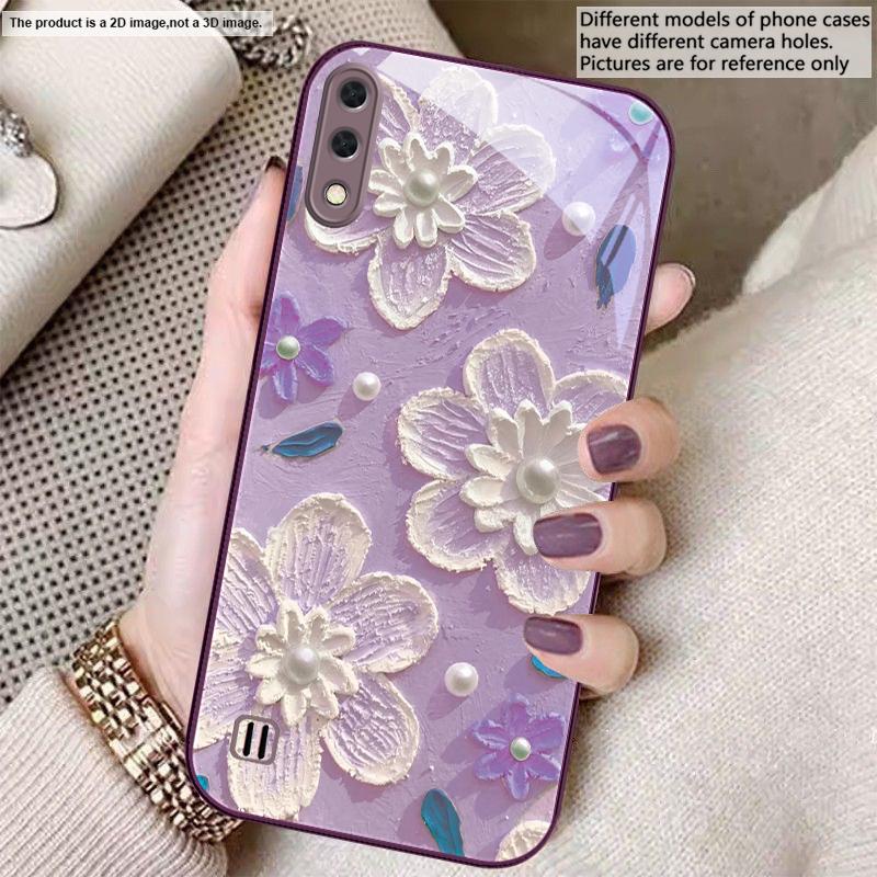 

Cream rice white petals For Samsung A01 02 A03 Core 04 05 A06 10 12 A13 14 5G 15 16 M02 12 Note 8 9 10 20 glass Ultra phone case Galaxy A01