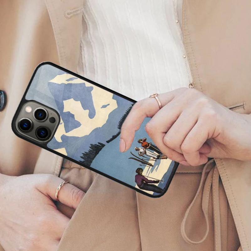 Ski Neige Snowboard Magnetic Phone Case For APPLE iPhone 17 Air 16 14 13 12 Pro Max 15 Plus Wireless Charge With MagSafe Cover