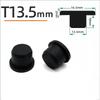 Schwarzer Silikonstopfen Ø 6mm-81,3mm Runde Staubdichte Dichtkappe Hitzebeständiger Silikon-Lochstopfen Dichtungs-Endkappe Schutzhülle