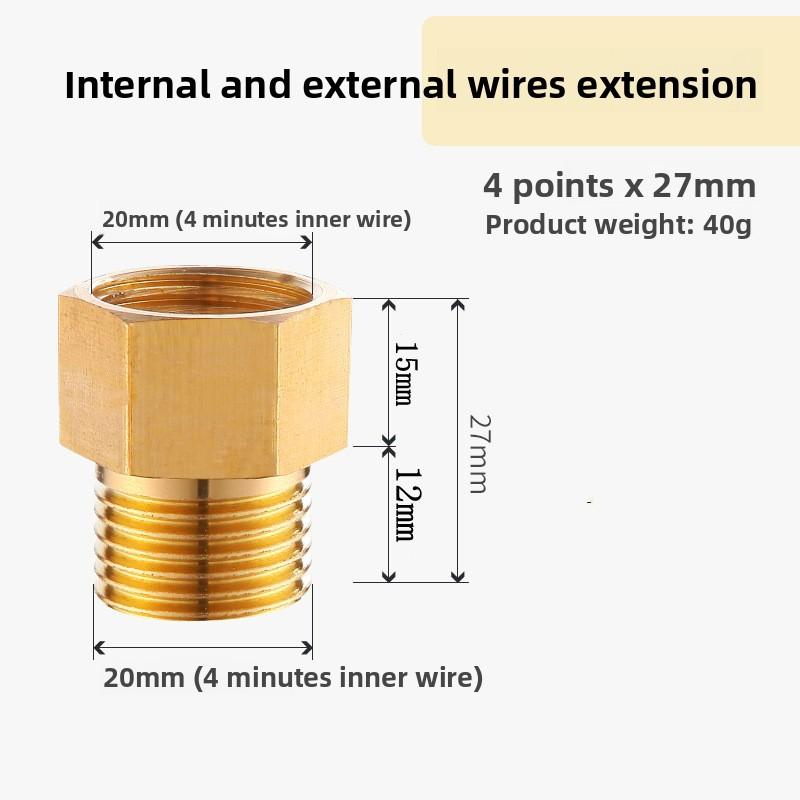 Brass Hex Bushing Reducer Pipe Fitting 1/8 1/4 3/8 1/2 3/4 F to M Threaded Reducing Copper Water Gas Adapter Coupler Connector