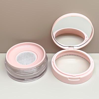 Caixa Vazia de Puff para Almofada de Ar Com Espelho e Puff para Pó Grande ou Pequena Rede Elástica Estojo de Maquiagem Portátil Recipiente para Pó Solto