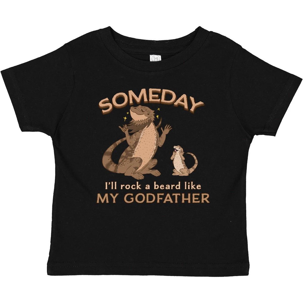 Inktastic Someday I ll Rock A Beard Like My Godfather-Bearded Baby T-Shirt Cool 140