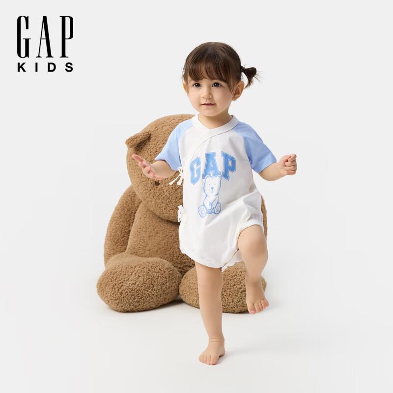 Gap Baby Bear Print Short Sleeve Romper 90/52