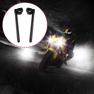 Pair Aluminum Motorcycle Clip On Handlebars with Adjustable Designs High Precisions Handlebars for High Speed Stability